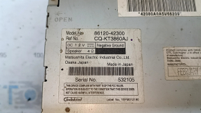 Toyota Rav4 06-12 tape recorder, radio, CD player scratches