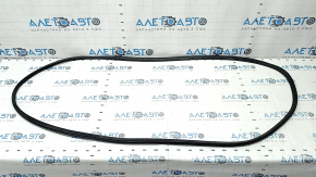 The front right door seal of a 2021 Ford Bronco Sport has a torn fastener.