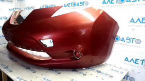 Front bumper bare Nissan Leaf 13-17 red NAH