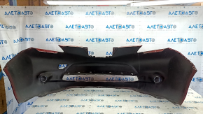 Front bumper bare Nissan Leaf 13-17 red NAH