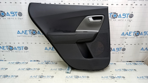 Door trim panel rear left Kia Niro 17-22 HEV, PHEV gray, matte gray insert, rubber armrest, not heated, scratches