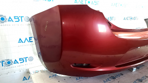 Bare rear bumper Nissan Leaf 13-17 red NAH