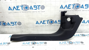 Front left door sill plate for 2021-2025 Ford Bronco Sport, black, scuffed