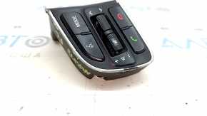 Left steering wheel control buttons for Kia Niro 17-19 HEV, PHEV, chrome finish