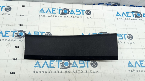 Black rear right door sill plate for a 2021-2025 Ford Bronco Sport, with some wear.