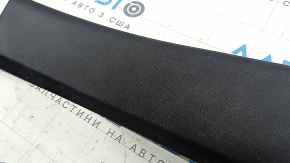 Black rear right door sill plate for a 2021-2025 Ford Bronco Sport, with some wear.