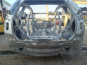 Rear panel of the Toyota Prius V 12-17 on the body, silver