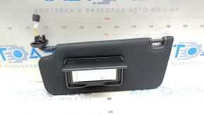 Left sun visor for Honda Accord 23-24, black, without hook, with backlight