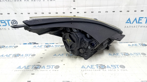 Left front headlight for Kia Niro 17-19 HEV, PHEV, with bracket, halogen, LED DRL, without seal, polishable, scratches, spider web on glass