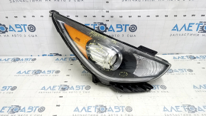 Kia Niro 17-19 HEV, PHEV, right front headlight assembly, with bracket, halogen, LED DRL, polishable, without seal, scratches, sand, cobwebs on the glass