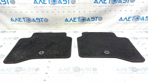 Set of Kia Niro 17-22 HEV, PHEV black floor mats, cloth, for cleaning