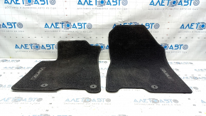 Set of Kia Niro 17-22 HEV, PHEV black floor mats, cloth, for cleaning