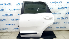 Rear left door assembly Kia Niro 17-22 white SWP, tinted, paint 0.25-0.3, scratches, bumps, sand