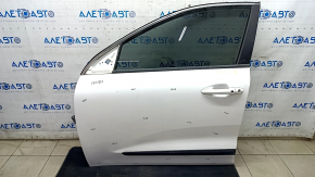 Front left door assembly for Kia Niro 17-22 keyless, white SWP, paint 0.25-0.3, sand, scratches