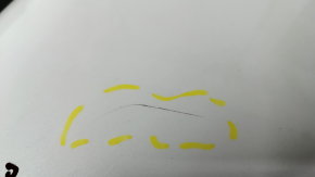 Rear right door assembly Kia Niro 17-22 white SWP, paint 0.25-0.3, scratches, sand, bumps