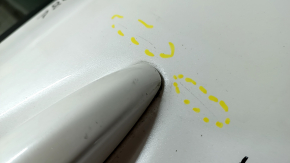 Rear right door assembly Kia Niro 17-22 white SWP, paint 0.25-0.3, scratches, sand, bumps