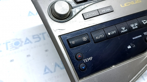 Radio, Cassette Player, Climate Control, Panel Assembly Lexus RX350 RX450h 10-15 contact with water, peeling chrome, scratches, broken air vent louvers