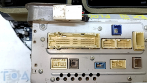 Radio, Cassette Player, Climate Control, Panel Assembly Lexus RX350 RX450h 10-15 contact with water, peeling chrome, scratches, broken air vent louvers