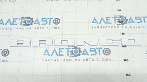 Emblem inscription BRONCO tailgate Ford Bronco Sport 21-25 white