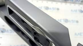 Ford Bronco Sport 2021-25 center console trim with cup holders, gray, scratches, worn