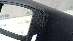 Rear center console trim for Ford Bronco Sport 21-25, black, for rear row air vents, without charging port, worn