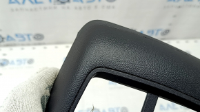 Rear center console trim for Ford Bronco Sport 21-25, black, for rear row air vents, without charging port, worn