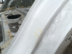 Quarter wing rear left Kia Niro 17-22 HEV, on the body, white, bumper