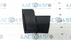 Ford Bronco Sport 21-25 center console mat for wireless charging, black rubber