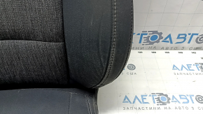 Ford Bronco Sport 2021-25 heated driver's seat upholstery, black and dark gray leather combination, ready to clean
