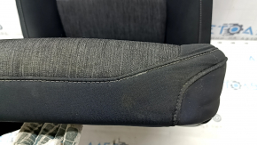 Ford Bronco Sport 2021-25 heated driver's seat upholstery, black and dark gray leather combination, ready to clean