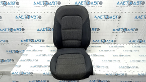 Lower passenger seat trim for a Ford Bronco Sport 2021-25, heated, black and dark gray leather combination, ready to clean