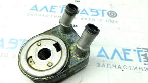 The oil cooler tube of the 2018-2019 Ford Bronco Sport 1.5T engine is dented.