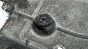 Left underbody protection for Ford Bronco Sport 21-25, tears, torn fastener, dented