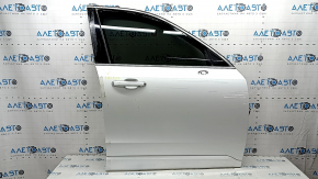 Volvo XC90 16-24 front right door assembly, white 707, keyless, bumps, dent