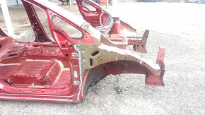 Front right quarter panel of Nissan Leaf 13-17 red NAH on the body