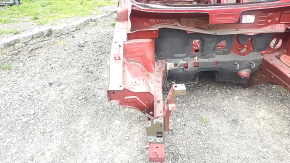 Front right quarter panel of Nissan Leaf 13-17 red NAH on the body
