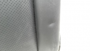 Rear row of seats, 2nd row, upper part, left, Honda Accord 23-24, black leather, perforated, dented
