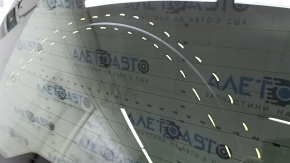 Volvo XC90 bare tailgate with glass, 16-22 tinted, white 707, scratches on the glass