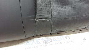 Rear seat, 2nd row, lower part, Honda Accord 23-24, black leather, perforated, dented, needs cleaning
