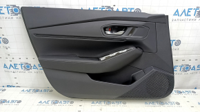 Honda Accord 2023-2024 front left door trim panel, black leather, leather armrest, black leather insert, with handle