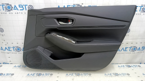 Honda Accord 23-24 front right door panel, black leather, leather armrest, black leather insert, with handle
