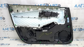 Honda Accord 23-24 front right door panel, black leather, leather armrest, black leather insert, with handle