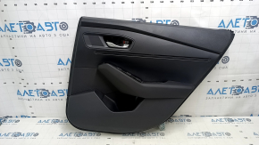 Rear right door panel for Honda Accord 2023-2024, black leather, leather armrest, plastic insert, with handle