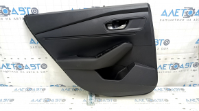 Rear left door panel for Honda Accord 23-24, black leather, leather armrest, plastic insert, with handle