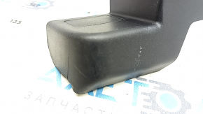Rear left passenger seat rail trim for a 2021-2025 Ford Bronco Sport, black, scratches