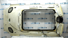 Volvo XC90 16-23 headliner for panoramic windows, for 3rd row, gray, with speaker grilles, needs dry cleaning, creases, scratches, torn fastener