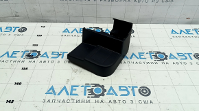 Front left passenger seat rail trim for a 2021-2025 Ford Bronco Sport, black, scratches