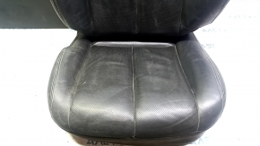 Driver's seat trim for Nissan Murano z52 15-17, black leather with perforation