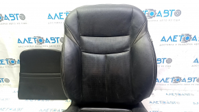 Driver's seat trim for Nissan Murano z52 15-17, black leather with perforation