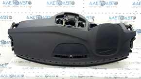 Volvo XC90 16 dashboard with AIRBAG, simple projection, gray with black, instrument panel trim and steering column frame